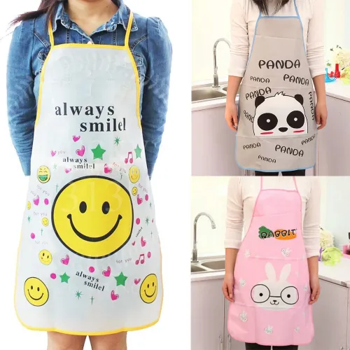 1 Pc Cartoon Character Waterproof Kitchen Aprons